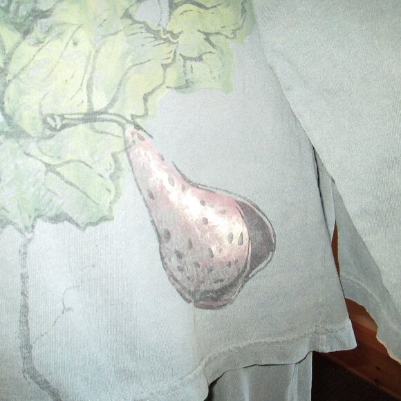 Blue Fish 1998 Richly Painted Pear Themed Long-Sleeve Top and Pocket Pants - Picture 6 of 14